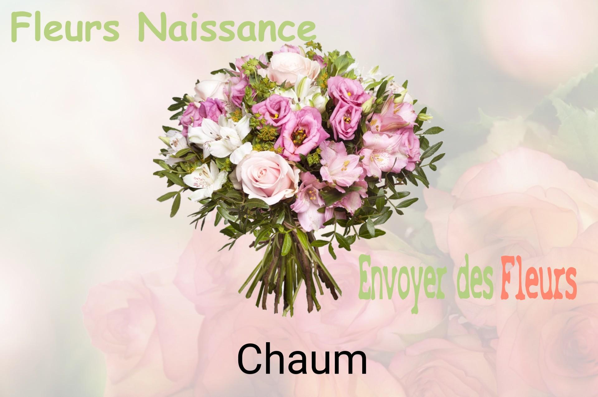 Bouquet de fleurs de naissance livré à Chaum